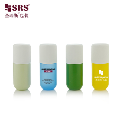 RPPA1-50ML Fondo rotondo PP Materiale ecologico PCR Deodorante Bottiglia a sfera a rulli per antitraspirante