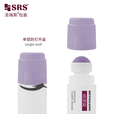 RPPDF-90ML Unqiue Design Plastic PP PCR vuoto roll sul gel deodorante con tappo a vite a pizzico singolo