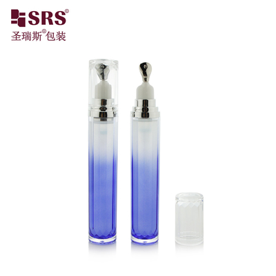 LR001-15ML LR001 15ML Siero per gli occhi capolavoro bottiglia acrilica a doppio strato colori su misura applicatore di testa di zinco