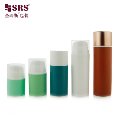 PA609 30ml 50ml Cute Skin Care Cleanser Lotion Gel Foundation PP Bottiglia senza aria con pompa accesa senza perdite