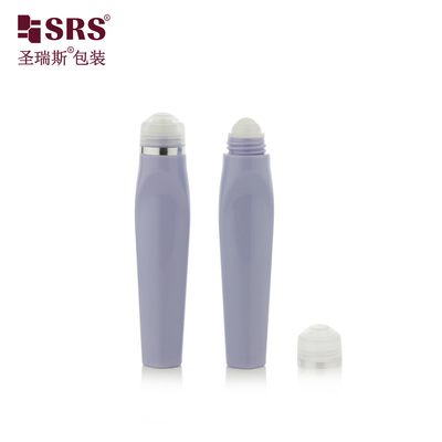 SRS8444-12ML Soppiatto Personalizzare il colore Plastica PETG Forma Unica Rollo Su Bottiglia Per Massaggio Occhi Gel Siero