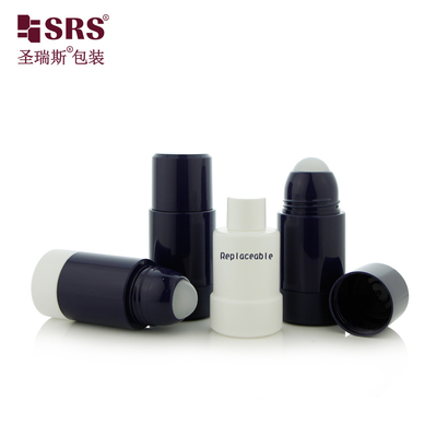 RPPE 50ml 75ml Bottiglia di plastica a sfera di rullo Disegno ricambiabile Deodorante Gel Applicatore di siero per il corpo Bottiglie