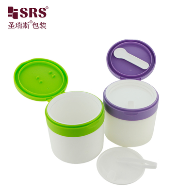 SRS1 120g 150g Iniezione Colore personalizzato Plastica PP PCR Crema riciclata Contenitore contenitore imballaggio