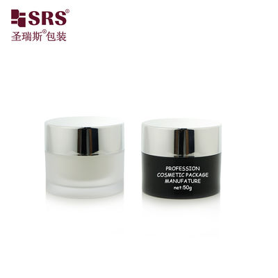 J0210B 30g 50g Vernice colore personalizzato di plastica AS contenitore di baratto a doppia parete imballaggio per crema gel viso