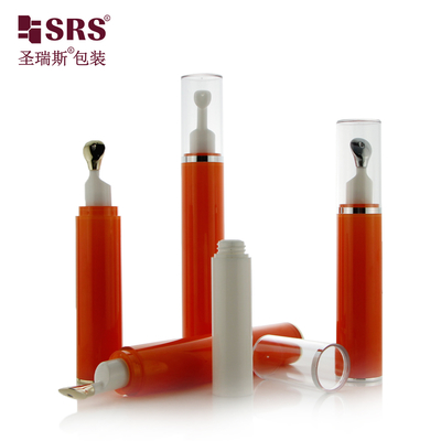 AY007 10ML 15ML Flacone Airless AS in Plastica con Applicatore a Sfera in Metallo Imballaggio Colore Personalizzato