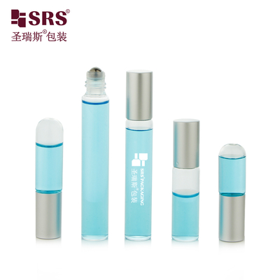 BLP Flacone roll-on in vetro ambrato trasparente da 1 ml~10 ml con applicatore a sfera in acciaio inossidabile 304 per olio essenziale