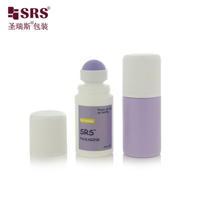 RPPC1-60ML CRC Cappuccio anti bambino Iniezione a nervatura Piatta Forma Rotonda 2 oz Bottiglia a sfera a rulli PP Per liquido anti prurito