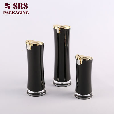 Produttore cinese di prodotti cosmetici con forma speciale bottiglie nere per la cura della pelle