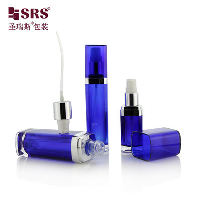 SRS China Manufacture Cosmetico acrilico 15ml 30ml 60ml 120ml Bottiglia di lozione di plastica con coperchio