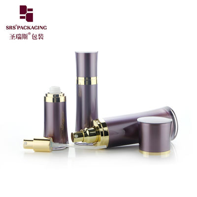 SRS Cina Fornitore di lusso vuoto nero prodotti per la cura della pelle contenitore lozione acrilica bottiglia