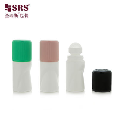 RPPB1-50ML Unique Shape Empty Wholesale Customization Color Matte Riibbed CRC Child Resistant Cap Roll On Bottle For Antiperspirant