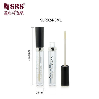 SLR024-3ML Unique Design Plastic Tube Clear Transparent Lip Gloss Tube Makeup Bottle Packaging Customization