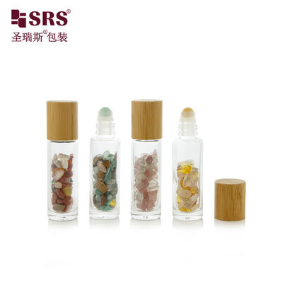 BLPM-15ML Spessore di parete di alta qualità Bottiglia di vetro vuoto trasparente a sfera di rulli in acciaio per olio essenziale