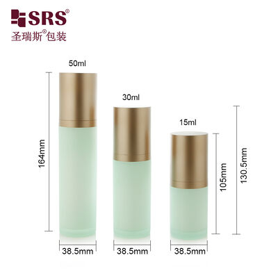 SRS-RS 15ml 30ml 50ml Empty Luxury High End Acrylic Lotion Pump Bottle Cosmetic Serum Packaging Wholesale