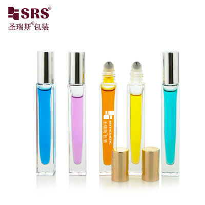 GB2 Square Luxury Leak Proof Vernice Color vuoto Vetro Roll On Bottle Per olio essenziale