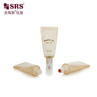 GB3 10ML Luxury Tube Unico Disegno Vetro Trasparente Verniciato Colore Personalizzato Rollo Su Sfera In Acciaio Bottiglia Per olio profumato