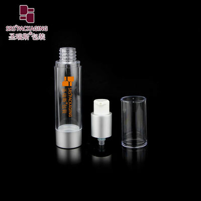 Contenitore cosmetico airless vuoto da 10 ml 15 ml 20 ml 30 ml con pompa e base in alluminio