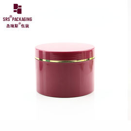 iniezione color rosso vasetto di plastica cosmetica con coperchio a vite
