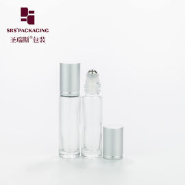 10 ml 1/3 oz di vetro trasparente di parete spessa bottiglie a rulli vuoti olio essenziale