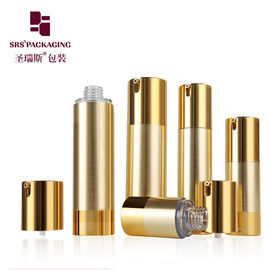 oro argento all'ingrosso lozione cosmetica 15ml 50ml pompa senza aria