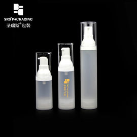 15 ml 30 ml 50 ml bottiglia di plastica in PP cosmetica vuota pompa senza aria
