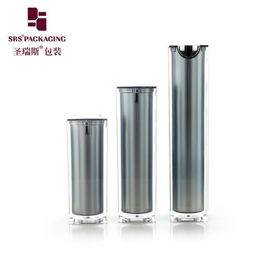vernice grigio imballaggio cosmetico doppio muro lozione di lusso bottiglia acrilica 50ml