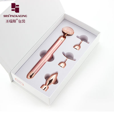 imballaggio cosmetico di lusso giada massaggio testa vibratore elettrico beauty bar