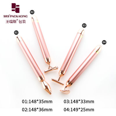 diversi massaggi testa rosa oro vibrante sollevare il contorno del viso massaggiatore utensili facciali