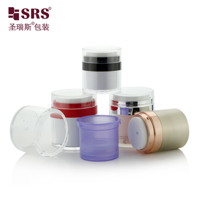 Contenitore di Crema Acrilica Sostituibile Contenitore di Crema Acrilica senza aria 15ml 30m 50ml Colore personalizzato