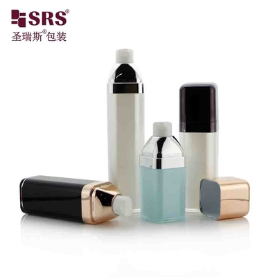 Colore personalizzato Elegante Lozione Cosmetica Vuota Quadratura Pompa Senza Aria