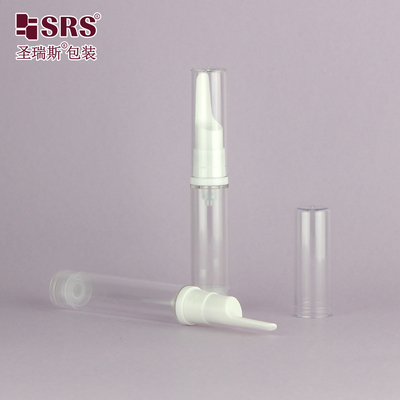 5 ml 10 ml 12 ml 15 ml Siero per occhi trasparente vuoto Bottiglia di plastica senza aria