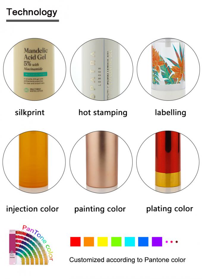 PET43 130ML 170ML Grandi capacità PET Plastica personalizzare colore Rotondo PCR Riciclo Roll On Bottiglia Per Gel Deodorante 14