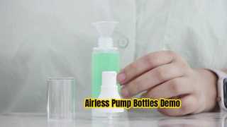 PA029 15ml 30ml 50ml Bottiglie di pompa in plastica airless traslucide vuote in plastica PP Demo