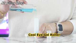 Uno sguardo più da vicino: applicatore per massaggio con flacone a rullo airless in gel per occhi di lusso AY 10ML 15ML