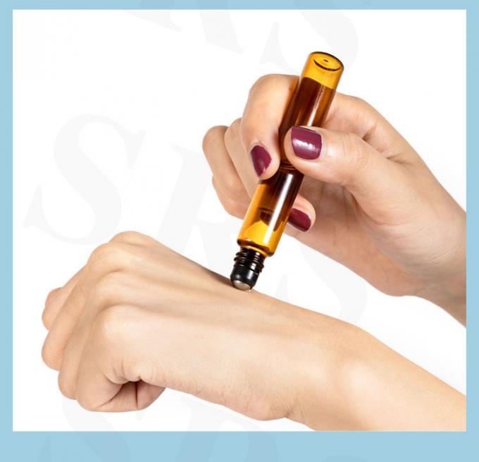 BLP-1ML tubo di vetro trasparente olio essenziale rotolo sulla bottiglia resistente e conveniente per le miscele fai da te 3